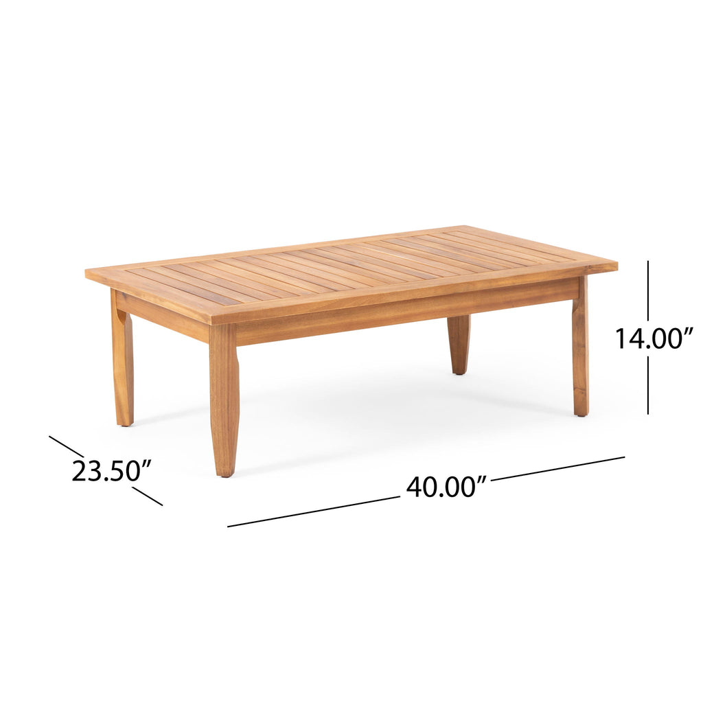 Aston - 2 Piece Wood Outdoor Patio Conversation Seating Set With Cushions