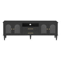 TV Stand For TVs Up To 75", Entertainment Center Media Console For Living Room - Black