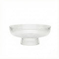 Decorative Fluted Transparent Glass Bowl, Fruit, Snacks Sweets