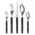 Khen Black Cutlery Set of 20 –18/8 Stainless Steel Flatware