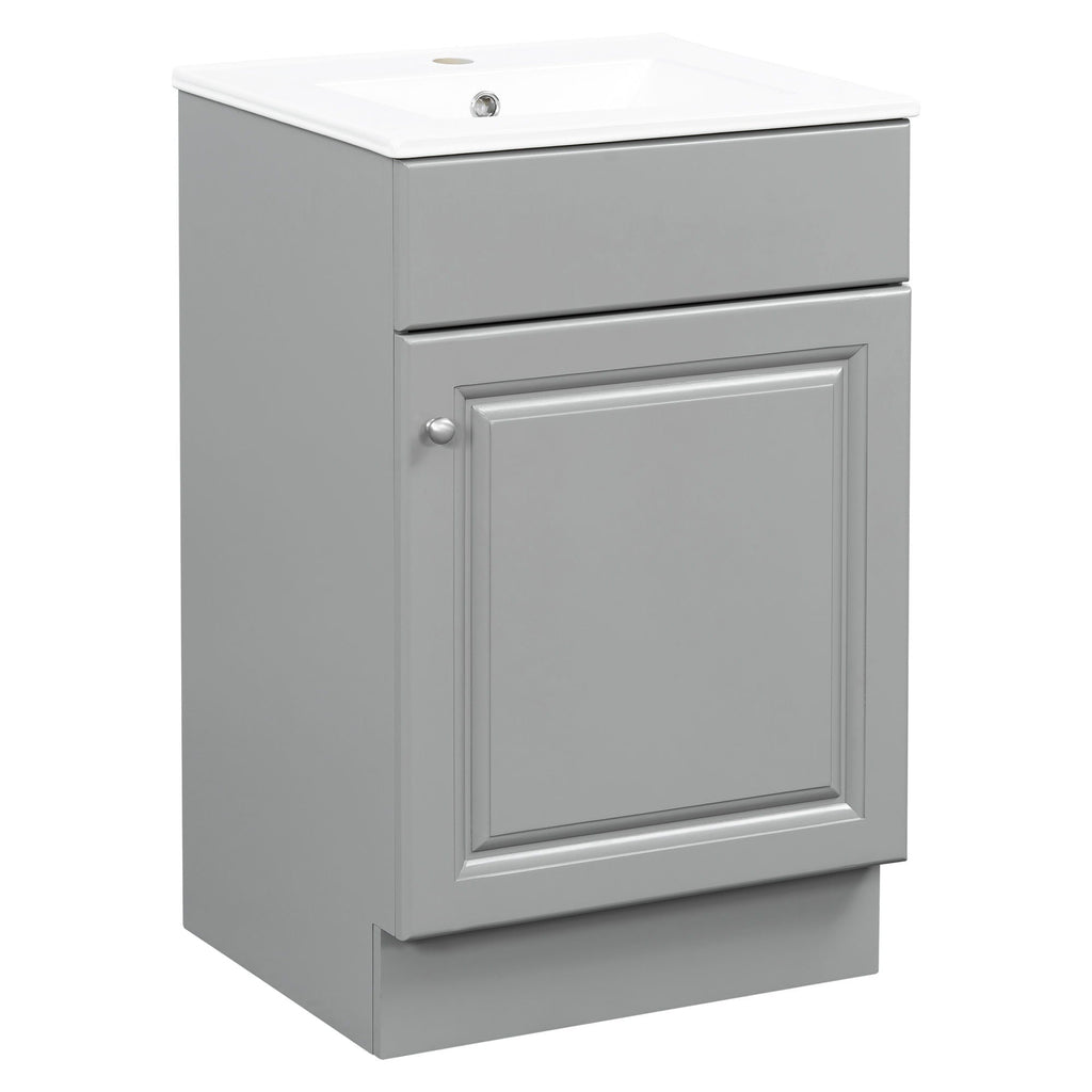 Bathroom Vanity With Sink, Cabinet With Adjustable Shelf