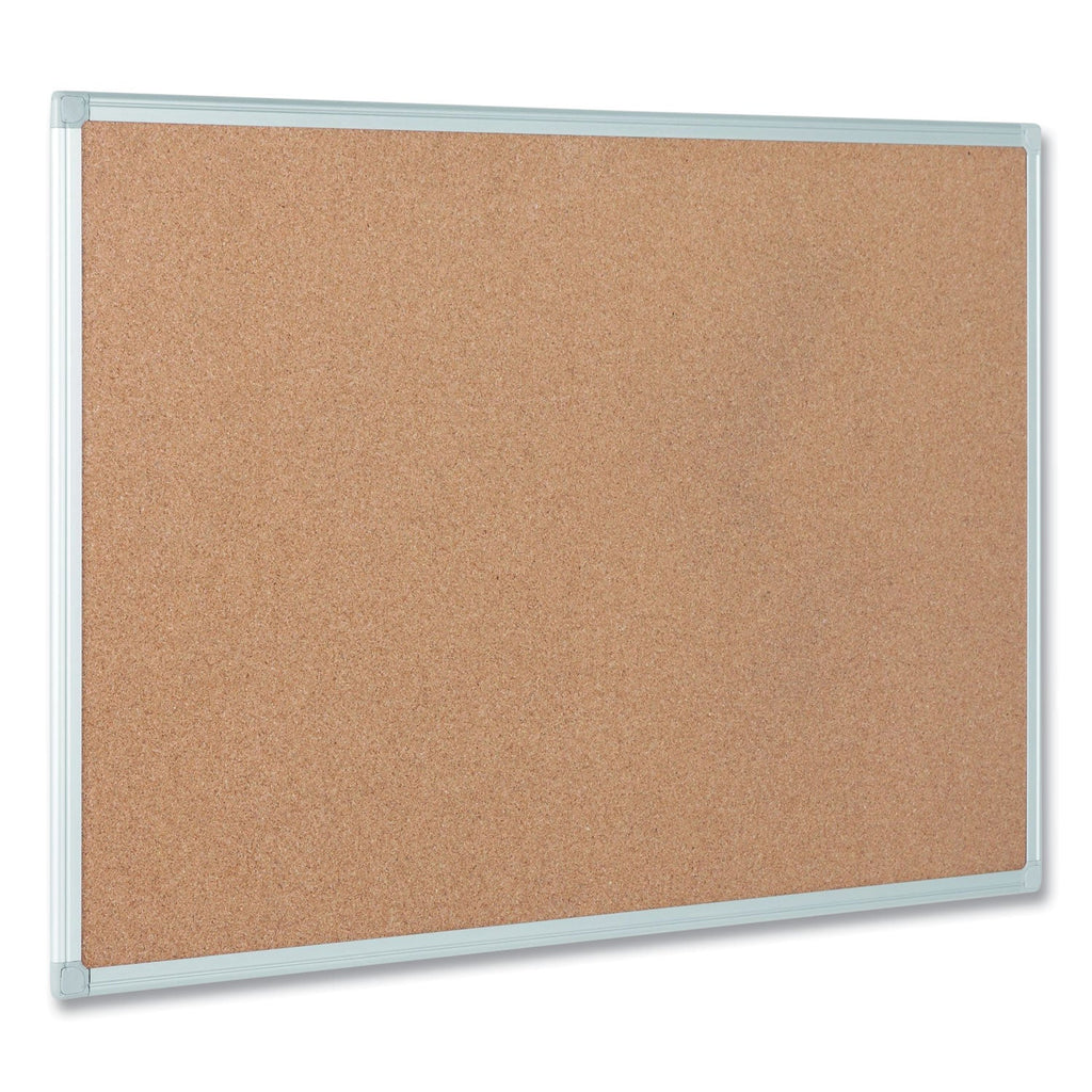 MasterVision Earth Cork Board, 18x24, Aluminum Frame