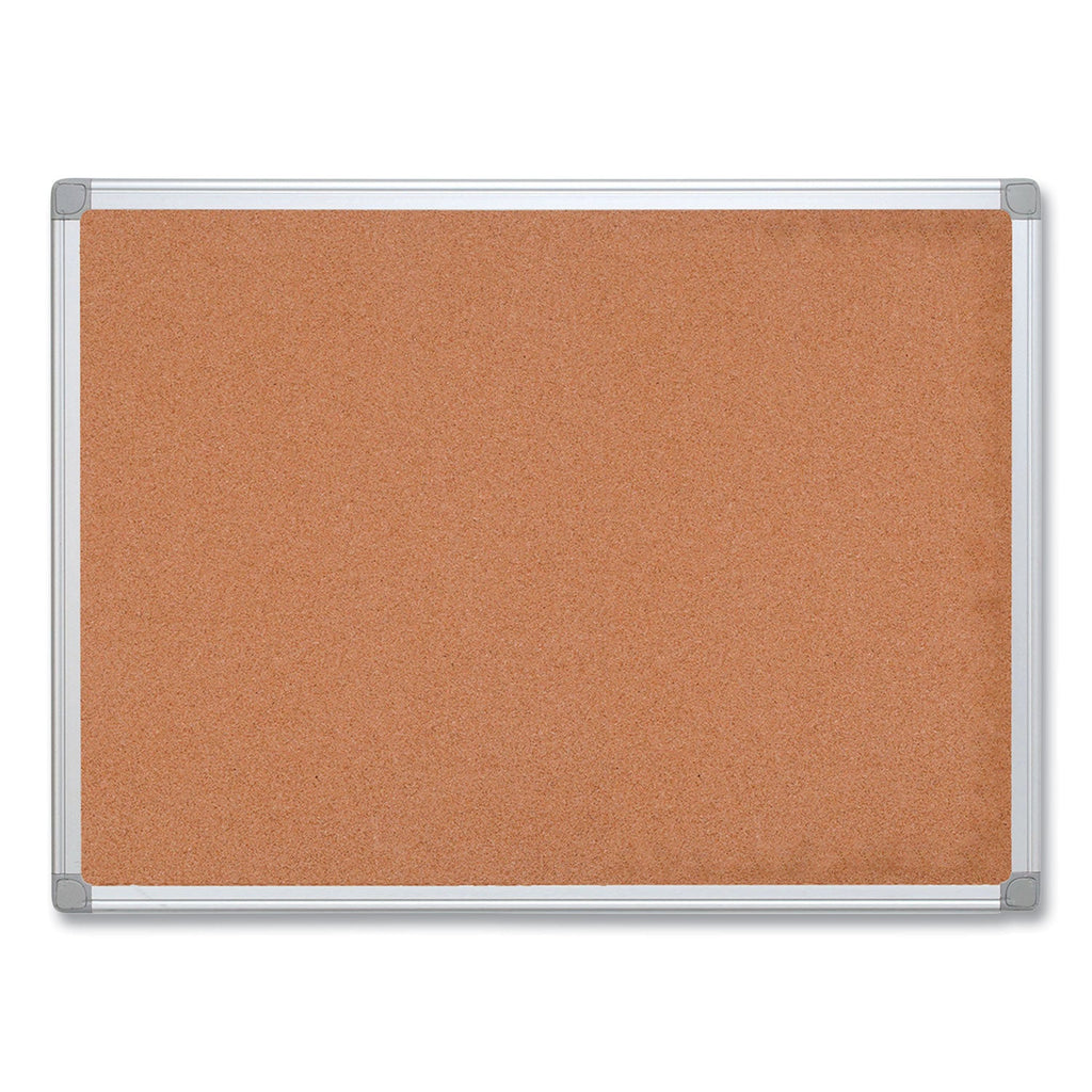 MasterVision Earth Cork Board, 18x24, Aluminum Frame