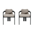 Pula - Patio Outdoor Aluminum Dining Chair (Set of 2)
