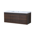 Floating Bathroom Vanity With Resin Sink And Soft Close Doors