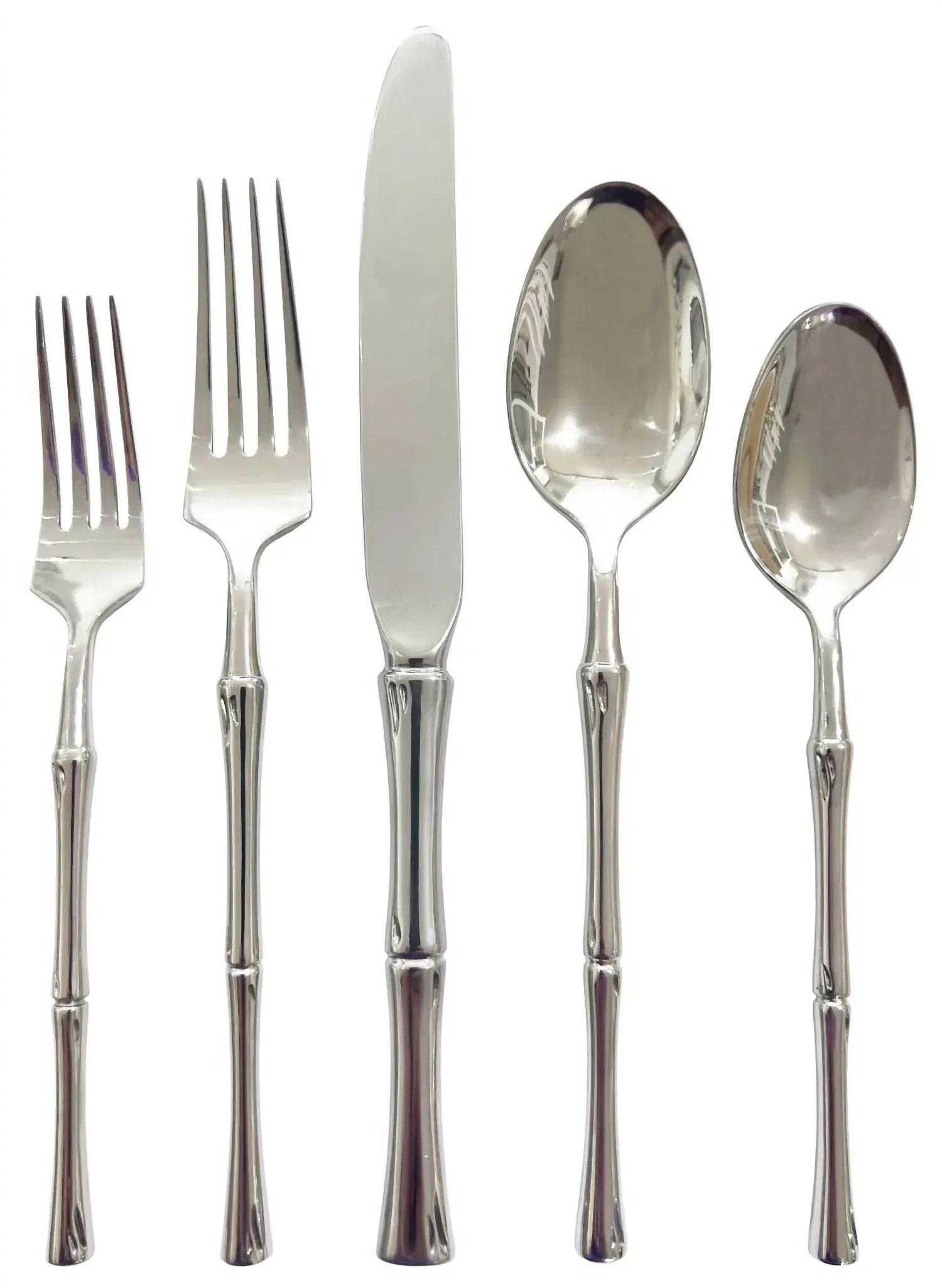 Rattan Mirrored 20 Piece Flatware Set