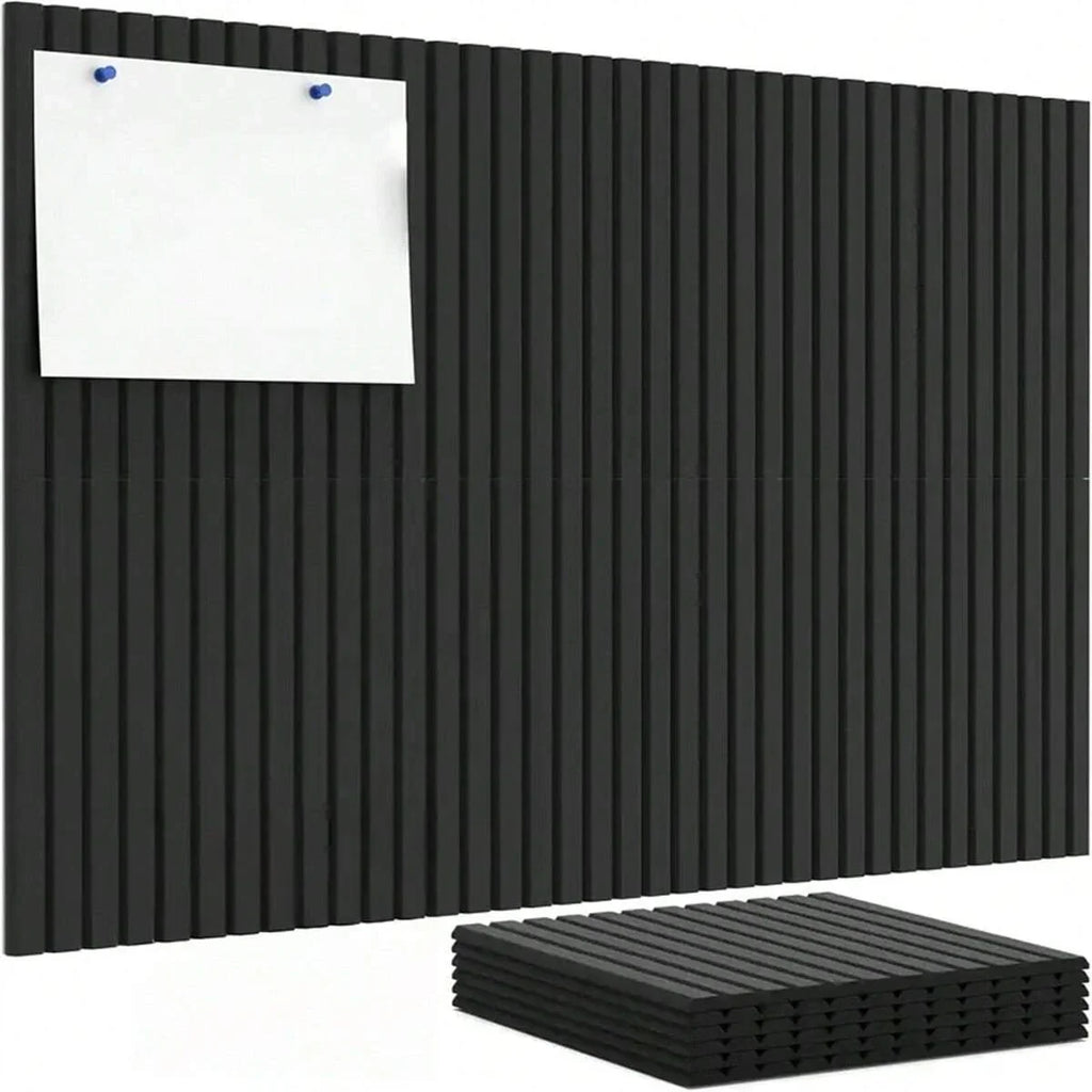 6pcs Office Large Cork Board Alternative Felt Wall Tiles Noise Reducing Felt Board Bulletin Board Pegboard Photo Memo For Home