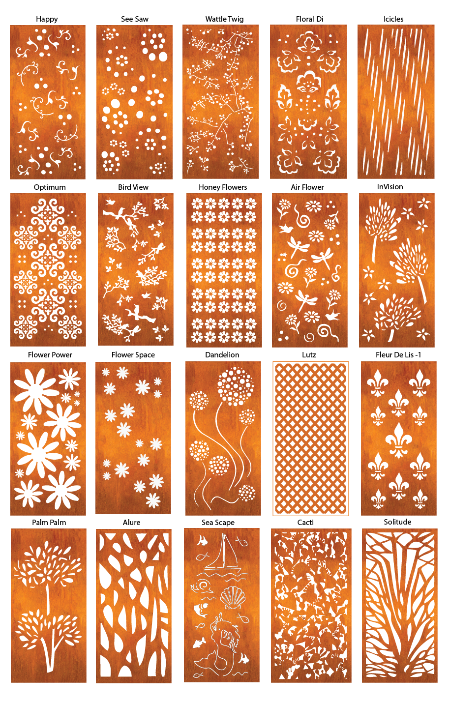 Outdoor Metal Screen Panels (60” & 72”) – Heavy-Duty Steel for Patio, Fence & Backyard