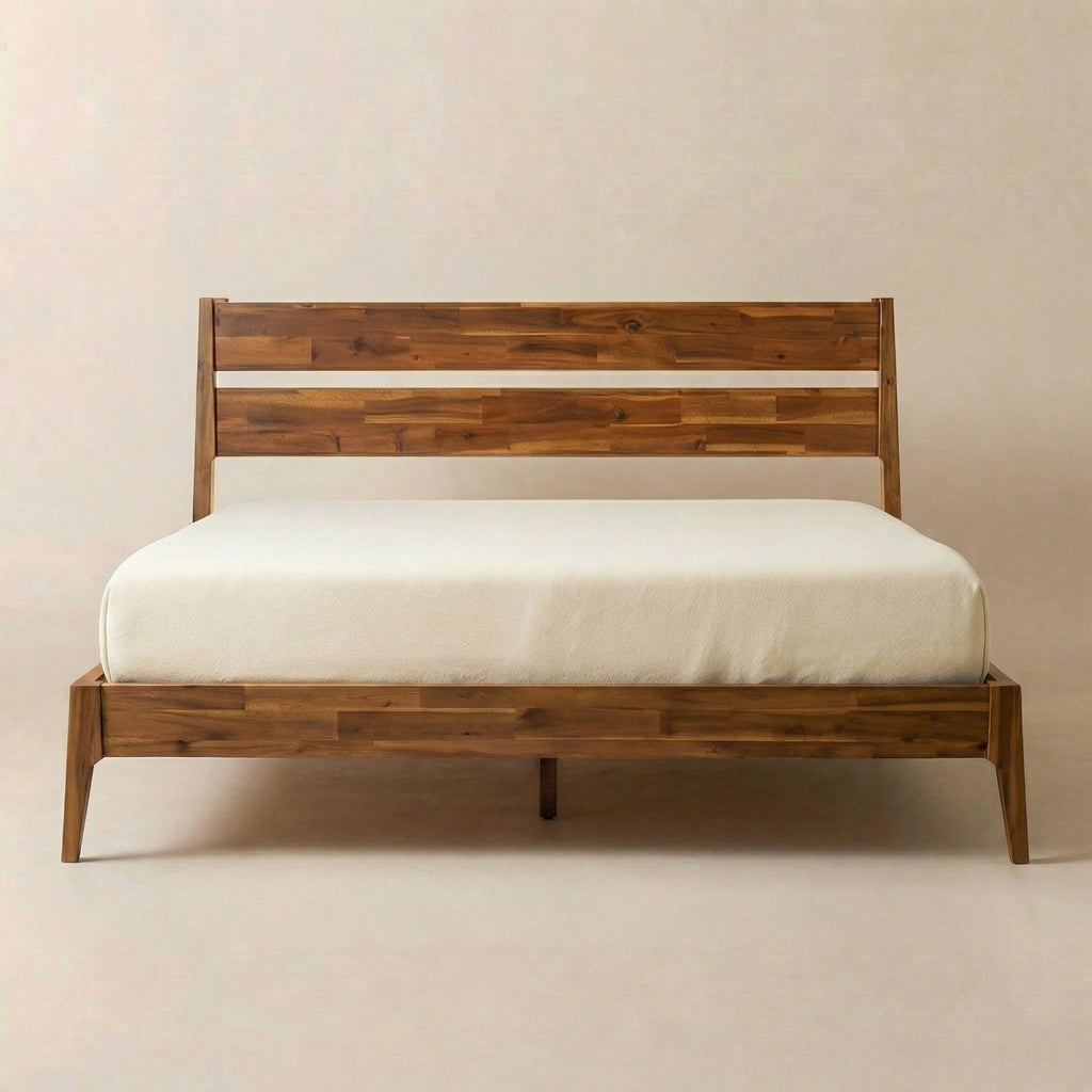 Callisto Solid Wood Bed Frame and Nightstand