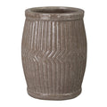 Dolly Tub Grey Ceramic Outdoor Planter