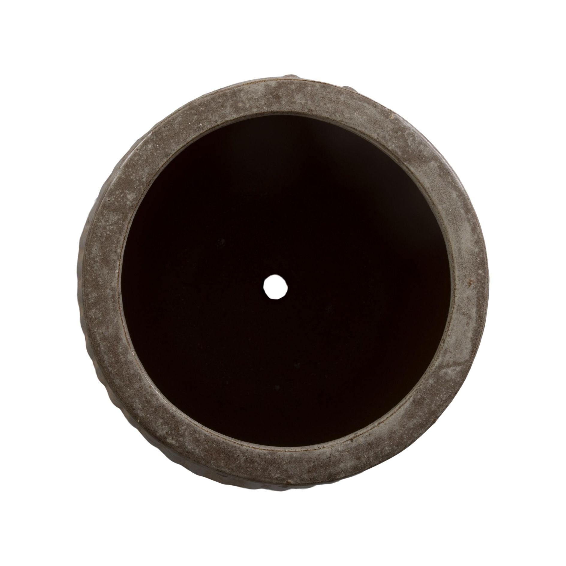 Dolly Tub Grey Ceramic Outdoor Planter