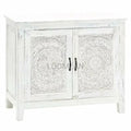 Feyloren Hand Carved White Accent Cabinet
