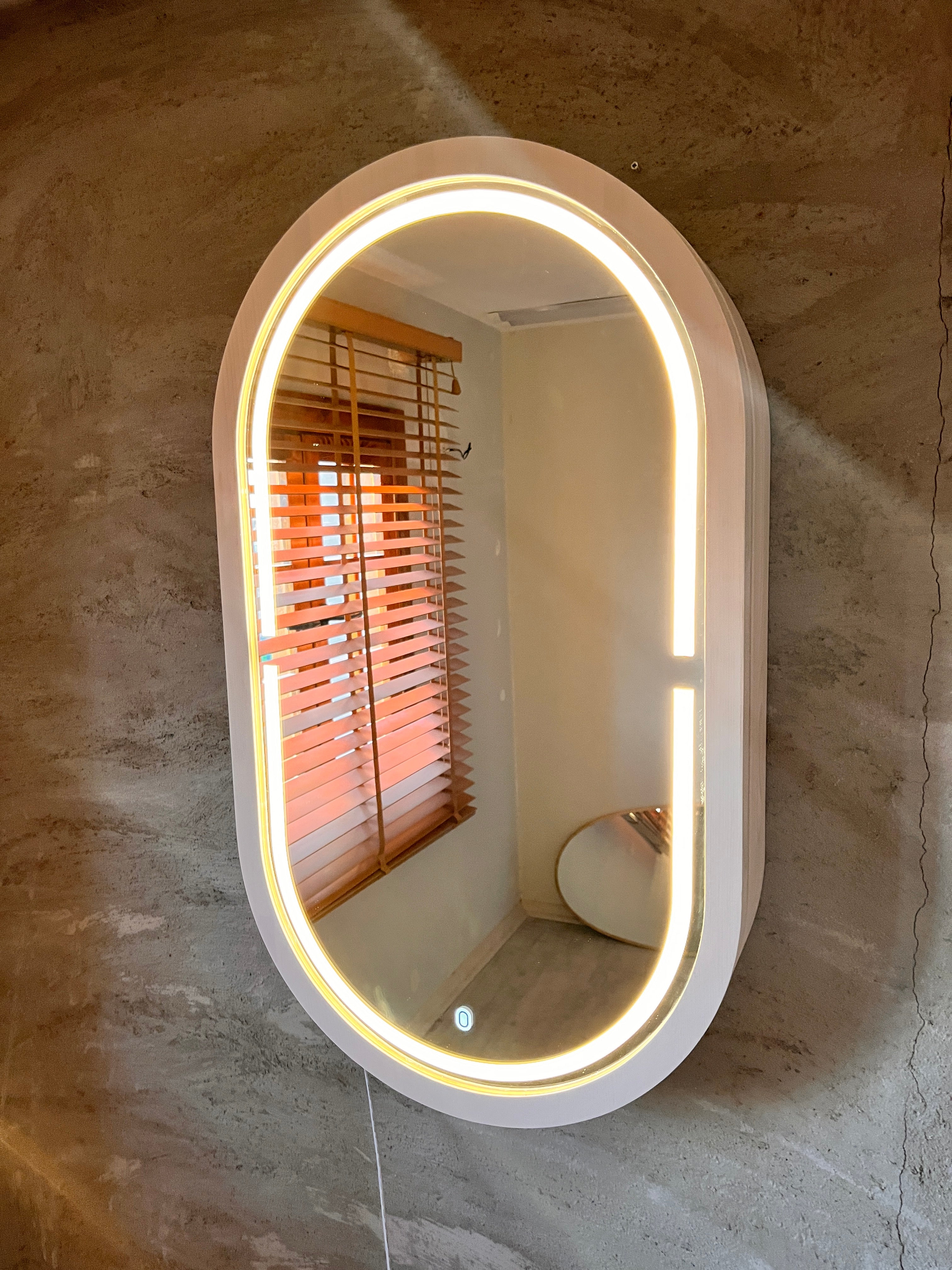 Beech LED Mirror Cabinet USA | Bathroom Medicine Cabinet & Makeup Vanity Storage | Wall Mount Mirror
