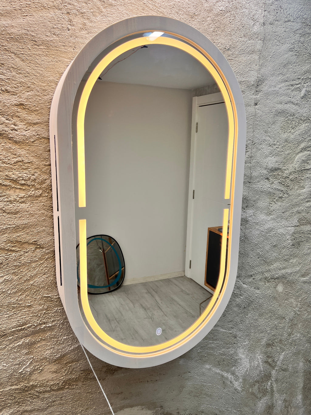 Beech LED Mirror Cabinet USA | Bathroom Medicine Cabinet & Makeup Vanity Storage | Wall Mount Mirror