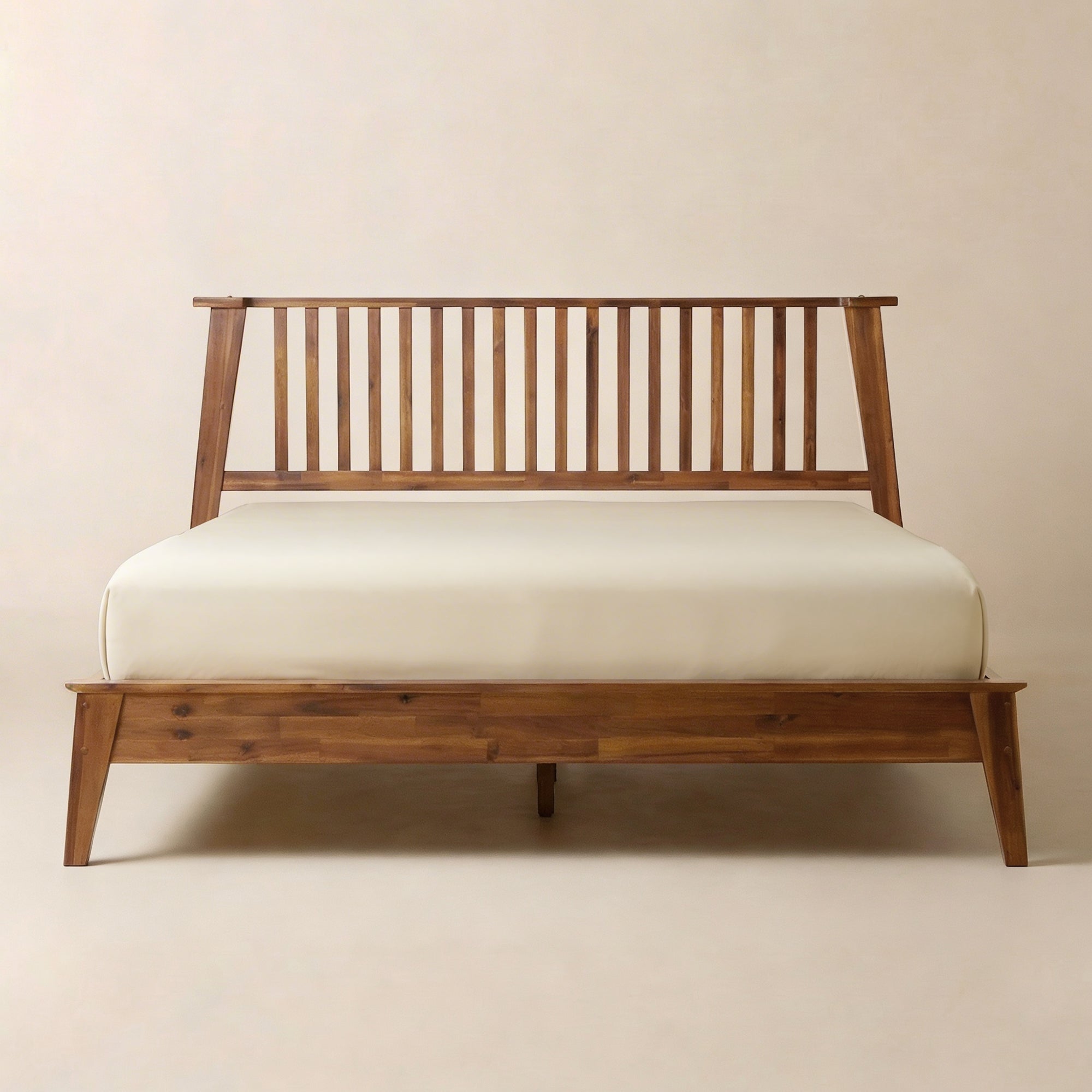 Kaylin Solid Wood Bed Frame & Nightstand