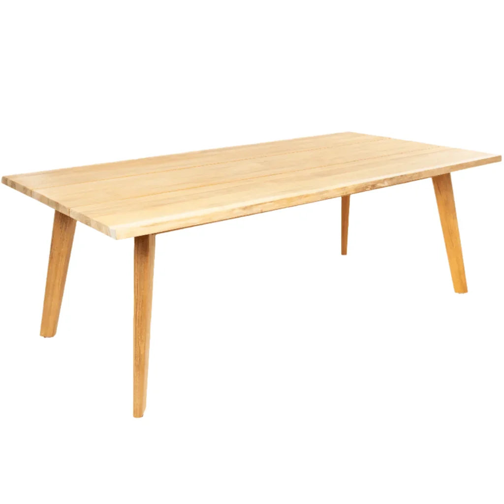 La Costa Teak Patio Wide-Plank Outdoor Dining Table