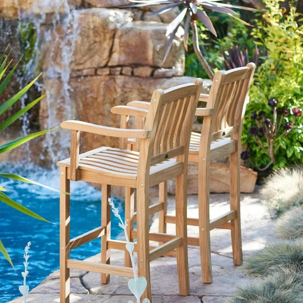 Oasis Teak Outdoor Bar Chair Sustainable