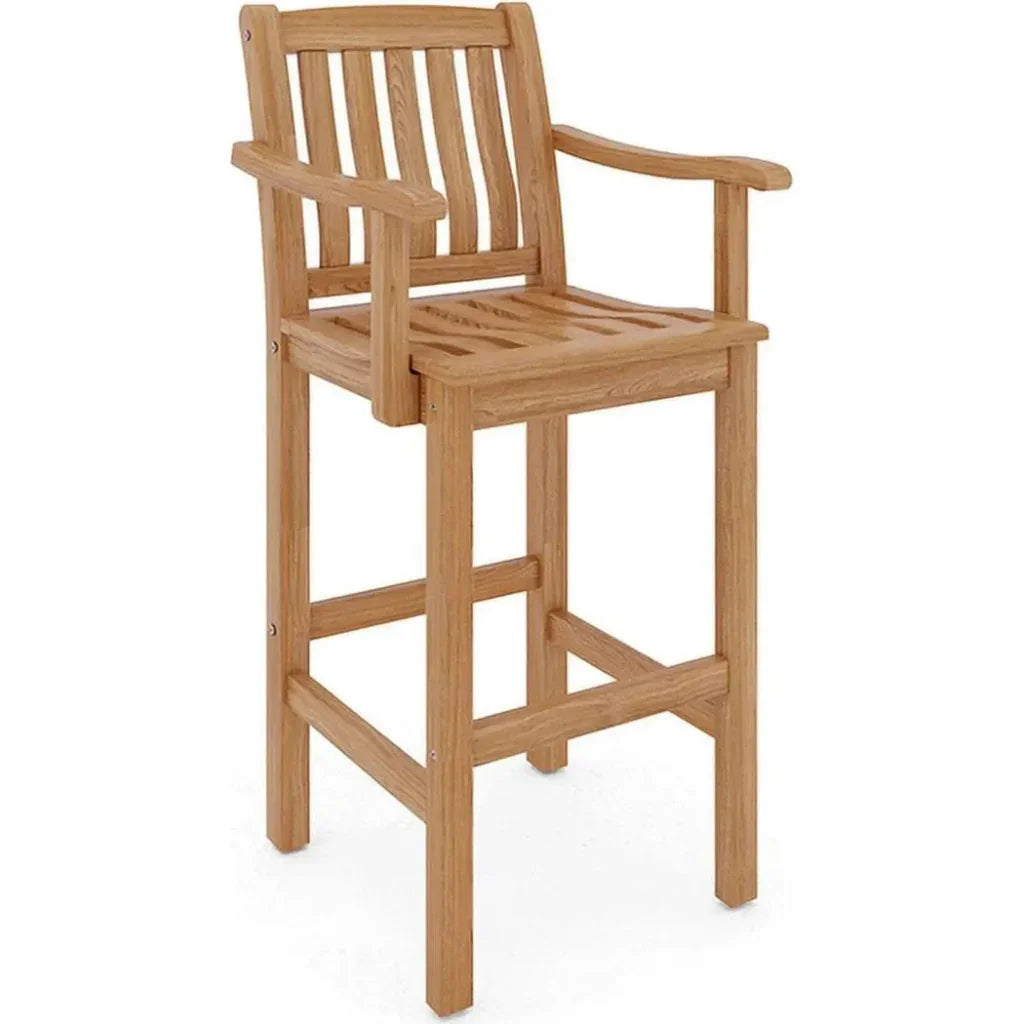 Oasis Teak Outdoor Bar Chair Sustainable