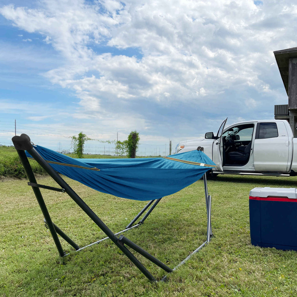 Tranquillo Uniki Canvas Hammock with Stand for Ultimate Relaxation