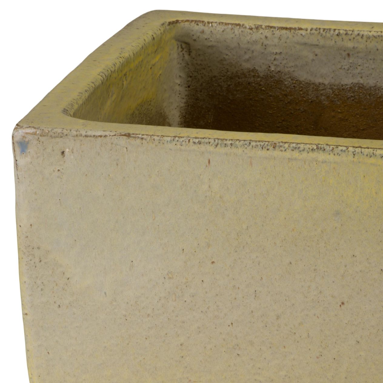 Quad Square Yellow Outdoor Planter