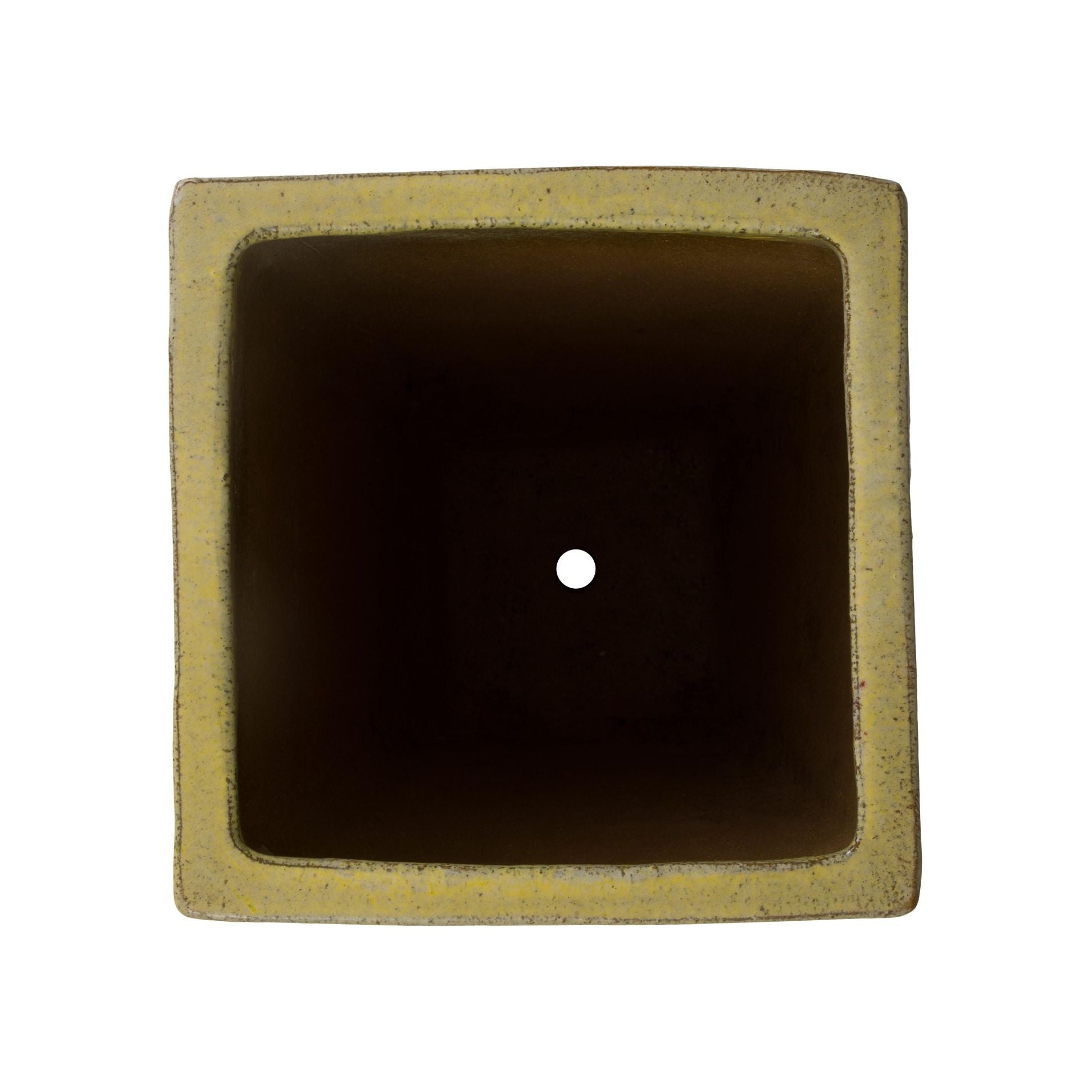 Quad Square Yellow Outdoor Planter
