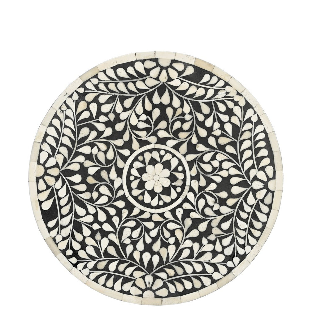Nilgiri bone inlay end table