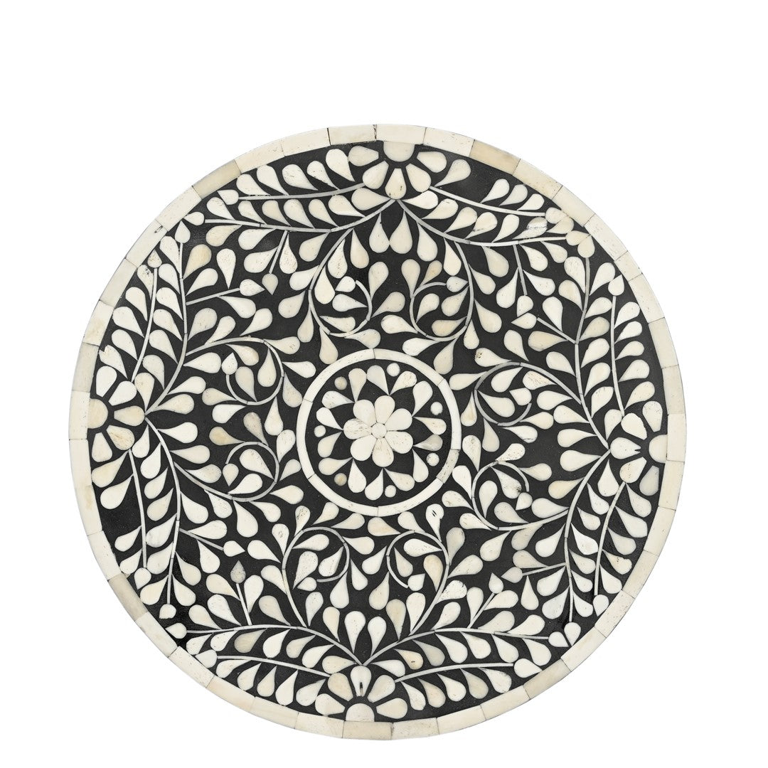 Nilgiri bone inlay end table