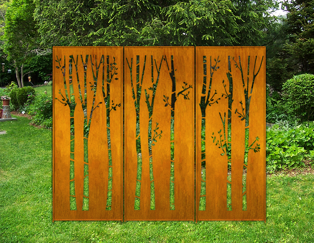 Outdoor Metal Privacy Fence Panels (60” & 72”) – Heavy-Duty Steel for Backyard & Patio