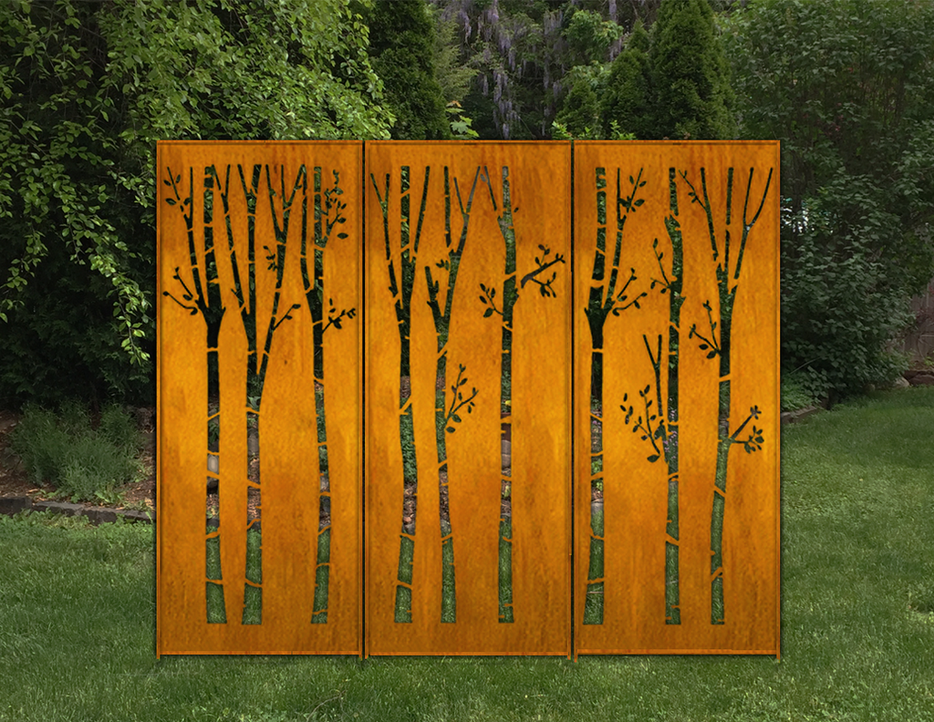 Outdoor Metal Privacy Fence Panels (60” & 72”) – Heavy-Duty Steel for Backyard & Patio