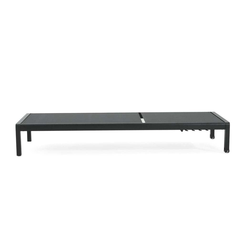 Outdoor Patio Chaise Lounge With 5 Reclining Positions