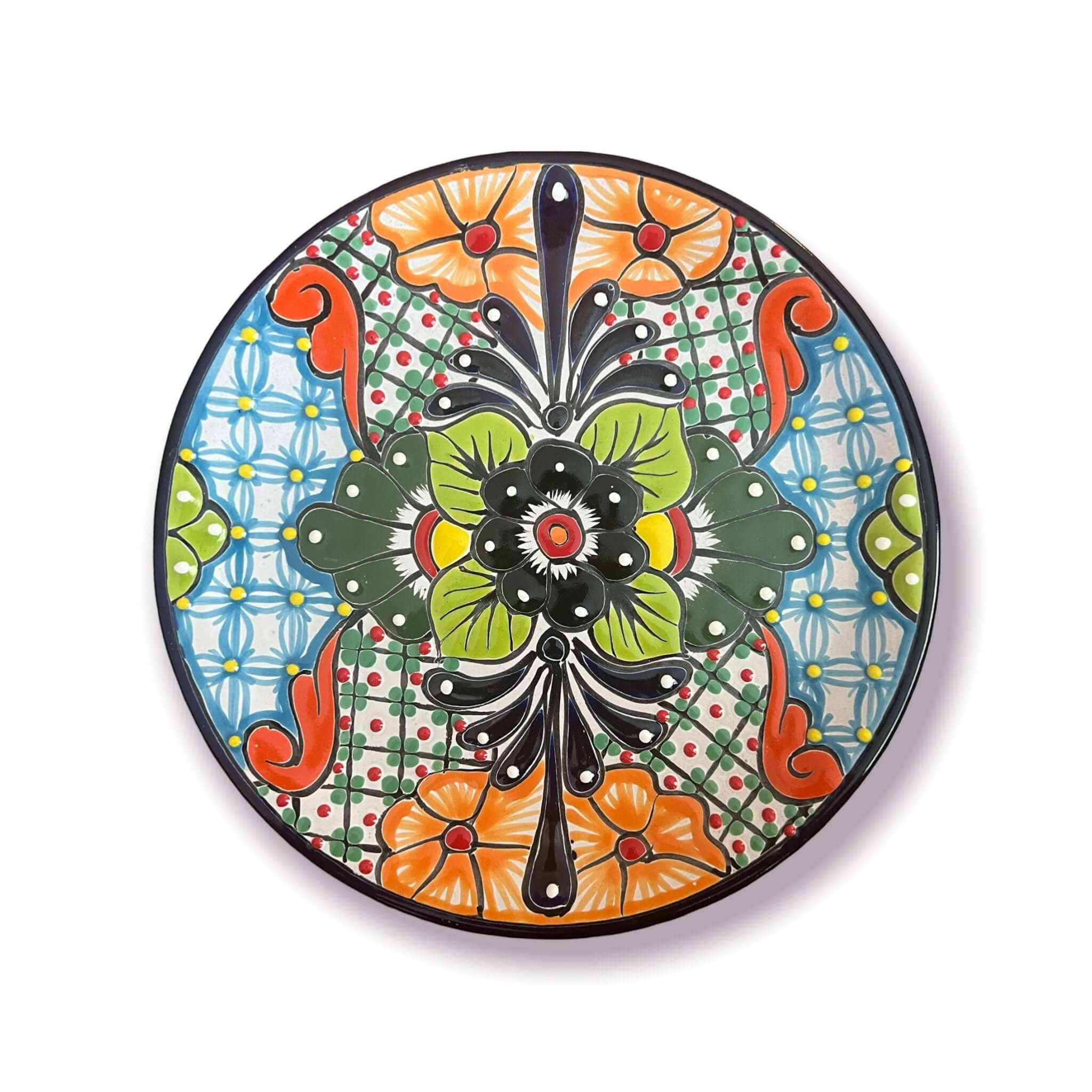 20-Piece Talavera Dinnerware Set | Floral Tableware for 6