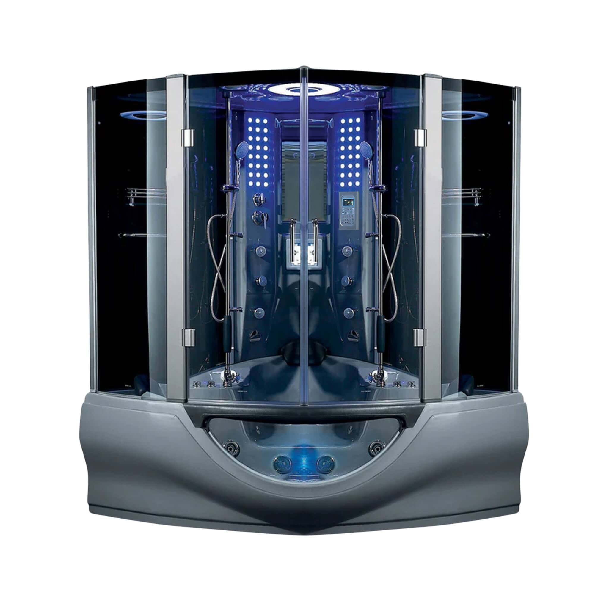 Maya Bath Valencia Steam Shower Massage Bathtub With LCD TV (SAK20479)